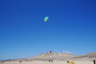 plaża, sport, kitesurfing